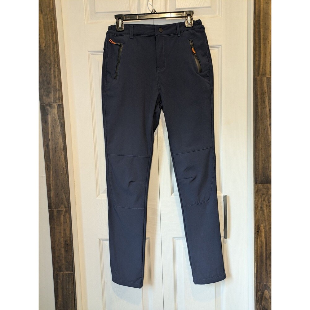 Camii Mia Women's Fleece-Lined Outdoor Hiking & Ski Pants - Navy Blue - W27xL30